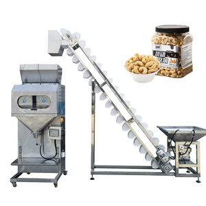 Machine de remplissage semi-automatique à vibration pour granulés, particules, noix, <span class=keywords><strong>graines</strong></span>, grains de café, sacs pour animaux, bouteilles, canettes, avec capacité de pesée de 1 à 5 kg - Product Image 3
