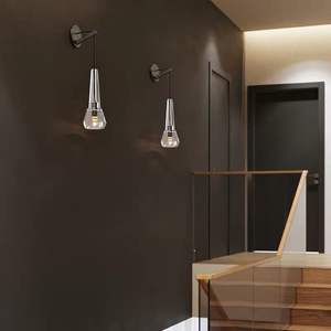 Luxury All-Copper Nordic Minimalist Wall <b>Lamp</b> Postmodern Creative Design for Living Room <b>Bedside</b> Hallway Crystal for Home Decor - Product Image 5