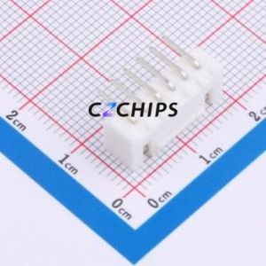 ZX-HA2.54-6PWZ Wire-to-Board Pin Header Bent Lead Through Hole,P=2.54mm Connector 1x6P 2.5mm Right Angle Insert XHB - Product Image 2