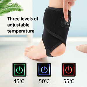 Support de cheville chauffant électrique réglable thérapie par compresse chaude masseur enveloppant les pieds pour les blessures et le soulagement de la douleur hivernale - Product Image 4
