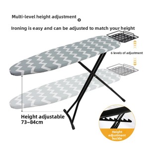 Table à repasser pliable électrique haut de gamme professionnelle en métal moderne pour la maison avec support et tabouret - Product Image 3