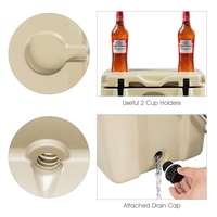 Glacière dure portable en plastique PEBDL moulé par rotation pour l'extérieur coffre à glace écologique pour la pêche stockage des aliments peut
