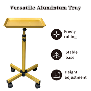 Hair styling tray adjustable mobile storage rack <b>tool</b> cart for hair salons and barber shops - Product Image 4