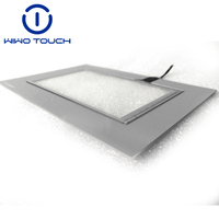 Écran tactile capacitif de 7 pouces, sérigraphié blanc, double face, trempé, sans halogène, pour IHM industrielle