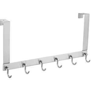 נירוסטה כבד החובה מעל דלת מחזיק קולב למעיילים, גלימות, כובעים - Product Image 1