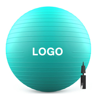Logo personnalisé équilibre stabilité balle de yoga 45cm ballon d'exercice à usage intensif pour la grossesse et la thérapie physique pompe rapide incluse