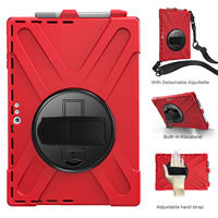 Étui de protection robuste pour tablette avec bandoulière housses et étuis pour tablette pour Microsoft Surface Pro 4/5/6/7/7 + 8 9