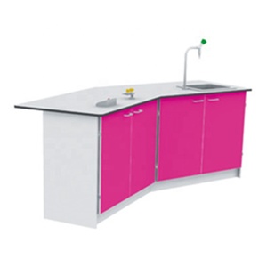 Tavolo da Laboratorio Scolastico Moderno e Versatile con Piano in Fenolico, Lavello Integrato, Montaggio a Pavimento, Ignifugo, Impermeabile, Facile da Pulire, Garanzia 10 Anni - Product Image 2