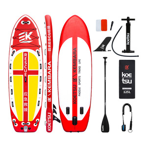 Koetsu Inflatable Rescue Paddle Board Single Fin PVC Portable For Lakes Rivers Emergency Rescue - Product Image 2