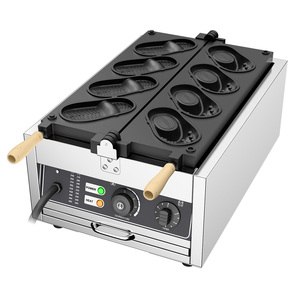 Электрическая коммерческая вафельница для вафель в форме кроксов, профессиональная машина для приготовления закусок, вафельница в форме обуви Crocs - Product Image 2