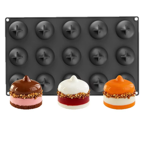 Molde de Silicona Antiadherente con 15 Cavidades en Forma de Lágrima para Mousse Francesa, Pastel Chiffon y Postres de Chocolate DIY al por Mayor - Product Image 1