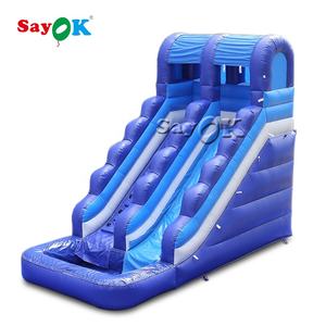 Tobogán Acuático Inflable Gigante, Tobogán Inflable al Aire Libre, Toboganes Inflables <span class=keywords><strong>de</strong></span> PVC con Piscinas - Product Image 2