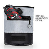 Sac à craies en polyester avec poches zippées et porte-brosse pour l'escalade et les sports de plein air