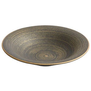 <span class=keywords><strong>Assiette</strong></span> creuse <span class=keywords><strong>en</strong></span> céramique peinte à la main avec incrustation dorée Wujin, design de luxe léger, vaisselle haut de gamme pour hôtel, plat pour plats occidentaux - Product Image 1