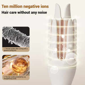 Portable 32mm Électrique Dispositif De Soins Des Cheveux Lumière Rouge Ion Négatif Automatique Céramique Ondulé Cheveux Baguette Spin Curling Auto Rotation Cheveux - Product Image 4