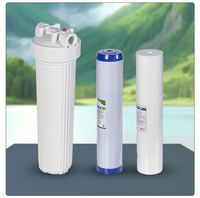 Penjualan paling laris Filter kartrid pemurni air 10 "biru besar perubahan cepat tiga tempat