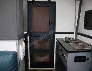 Remolque de <span class=keywords><strong>Caravana</strong></span> Todoterreno de Aluminio para Uso Familiar al Aire Libre, Sistema de Reducción de Polvo para Expediciones, Incluye Cocina y Baño - Product Image 5