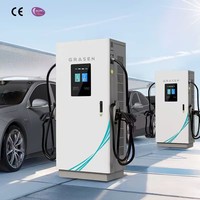 Station de charge rapide EV 60kW 80kW 120kW CC CCS2 GBT CHAdeMO Dual Guns DC Fast EV Chargeur pour flotte EV