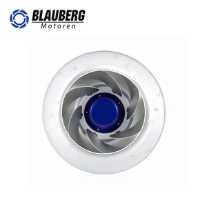 Blauberg 355mm 230v ar limpeza parede calor comercial exaustor para trás ec ventiladores centrífugos para unha tabela
