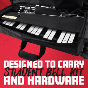 Muestra Gratuita de Bolsa para Instrumentos Musicales de Percusión con Ruedas, Accesorio para Batería y Estuche para Herrajes, Bolsa Portátil para Baquetas - Product Image 2