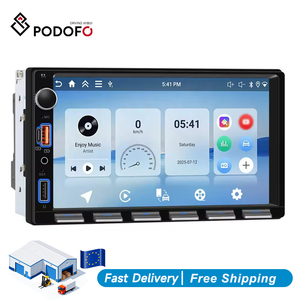 วิทยุติดรถยนต์ Podofo 7 นิ้ว 4+64G แบบ Double Din รองรับ Wireless Carplay/ Android Auto พร้อม Wifi GPS และ USB BT วิทยุ ปุ่มแบบเปียโน ชาร์จเร็ว - Product Image 1
