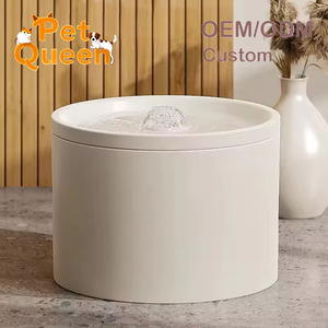 Vente flash Fontaine <span class=keywords><strong>à</strong></span> eau automatique en céramique luxueuse et écologique <span class=keywords><strong>de</strong></span> 1 L pour chats et chiens - Product Image 1