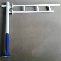 10ft 20ft 30ft Exterior Impermeable Cónico Tráfico Acero CCTV Post Con Cámara de velocidad Monitor DE SEGURIDAD Poste