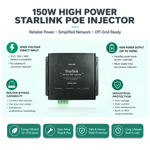 Starlink Power Supply 150W MPPT <b>Controller</b> Industrial Lithium Ion Passive PoE Injector for <b>Remote</b> Internet Solar System - Product Image 2