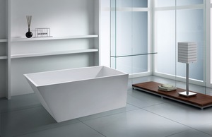 <span class=keywords><strong>Baignoire</strong></span> autoportante moderne en acrylique à surface solide | <span class=keywords><strong>Baignoire</strong></span> <span class=keywords><strong>de</strong></span> trempage profonde <span class=keywords><strong>de</strong></span> qualité supérieure avec des formes personnalisées - Product Image 4