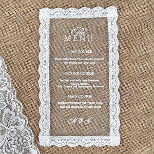 Tarjetas de Menú de Boda de Lujo en Algodón con Diseño Personalizado, Estilo Europeo, Encaje, Impresión en Lámina Dorada, Borlas y Ojales, Invitaciones para Eventos <span class=keywords><strong>Sancho</strong></span> - Product Image 5