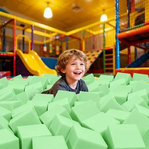 24 cubes en <span class=keywords><strong>mousse</strong></span> 13*13*13cm, ensemble de blocs de construction souples pour jeux d'intérieur, parkour et sports d'action (vert) - Product Image 6