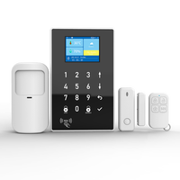Système d'alarme intelligent Tuya WiFi+4G double réseau avec carte RFID et capteur de mouvement PIR pour la sécurité domestique