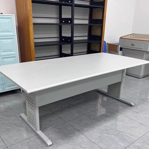 Table de lecture pour bibliothèque, design moderne en acier et bois, 1 niveau, autoportante, durable, pour bibliothèque, école, bureau, combinaison chaise-bureau - Product Image 2