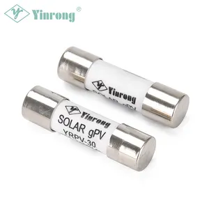 Yinrong 30A DC 1000V תואם עם 10*38 סולרית PV מהדק נתיך נתיך עבור נתיך סולארי