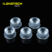 Lentille de diodes étanche lentille optique de 20 millimètres de diamètre lentille LED de profil en plastique de 30 degrés pour le lavage de mur
