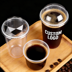 Gobelets à café en plastique jetables avec couvercles, luxe, à emporter, logo personnalisé imprimé pour les cafés, 12oz, 16oz, 20oz - Product Image 6