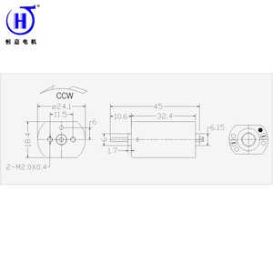 Motor eléctrico mini Hengjia de 280 mm CC con escobillas y eje de 5 mm para bombas de succión de puntos negros, válvulas, coches de juguete y ventiladores - Product Image 3