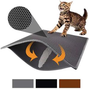 Tapis pour litière pour <span class=keywords><strong>chat</strong></span> Petop, double couche, imperméable, anti-urine, séchage rapide, antidérapant, lavable, tapis pour litière pour <span class=keywords><strong>chat</strong></span> double couche - Product Image 4