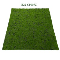 Tapis de mousse de plantes artificielles, panneaux de boule de cerf vert, pelouse animaux en forme pour la décoration de jardin de la maison