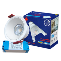 NOM RETILAP CE RoHS Bivolt 110-240V Regulable Antideslumbrante 9W 2700-6500K COB Luminaria Empotrable
