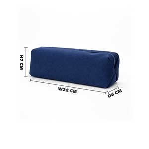 Sac cosmétique en toile de coton, personnalisation ODM OEM, BSCI, sac de rangement grand format recyclable, logo personnalisé, trousse à crayons - Product Image 1