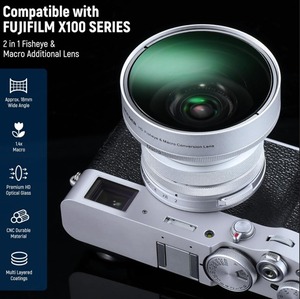 Objectif additionnel <span class=keywords><strong>Neewer</strong></span> HD <span class=keywords><strong>2</strong></span>-en-<span class=keywords><strong>1</strong></span> Fisheye et Macro 49MM 0.43X FISHEYE AVEC ADAPTATEUR - Product Image 4