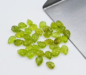 Vente en gros de pierres précieuses 100% naturelles en citrine rouge, taillées en forme de feuille, facettées, taille personnalisée ovale (5x6 7x10 MM), effet œil de chat, tiers - Product Image 4