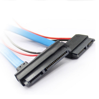 Kabel Daya/Data 13P 22P 7+6P/7+15P Female Laptop SSD/HDD Konduktor CCA PVC 30cm Desktop Tersedia