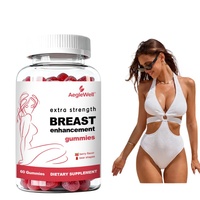 Gummies d'augmentation mammaire pour femmes, supplément extra fort pour le bien-être des seins féminins, gummies en forme d'ours, étiquette privée OEM disponible