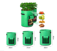 Sacs de culture de pommes de terre en feutre moderne, pliables, écologiques, multicolores, respirants, durables, de 5 gallons, pour une récolte visuelle