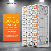Batterie au lithium haute tension 51,2 V 280 Ah 314 Ah 100 kWh 200 kWh BESS, batteries au lithium solaires modulaires pour le stockage d'énergie industrielle