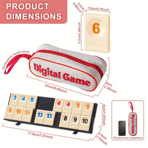 Juguetes Educativos, Juego de Cartas de Rummy Israelí Estándar, Plástico Ecológico, Juego de Mesa Informal para Adultos - Product Image 4