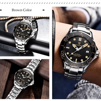 Montres PAGANI DESIGN PD-1667, nouvelle montre automatique de luxe rétro 007 pour hommes, montre-bracelet mécanique pour hommes, acier inoxydable, étanche