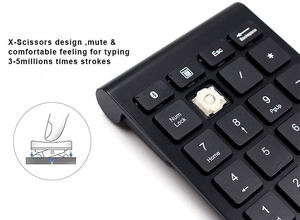 Bluetooth Numeric Keypad Wireless Number Pad 22-Key Portable Slim Financial Accounting Numpad for Laptop Computer Windows - Product Image 5